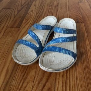 Water Patterned Crocs